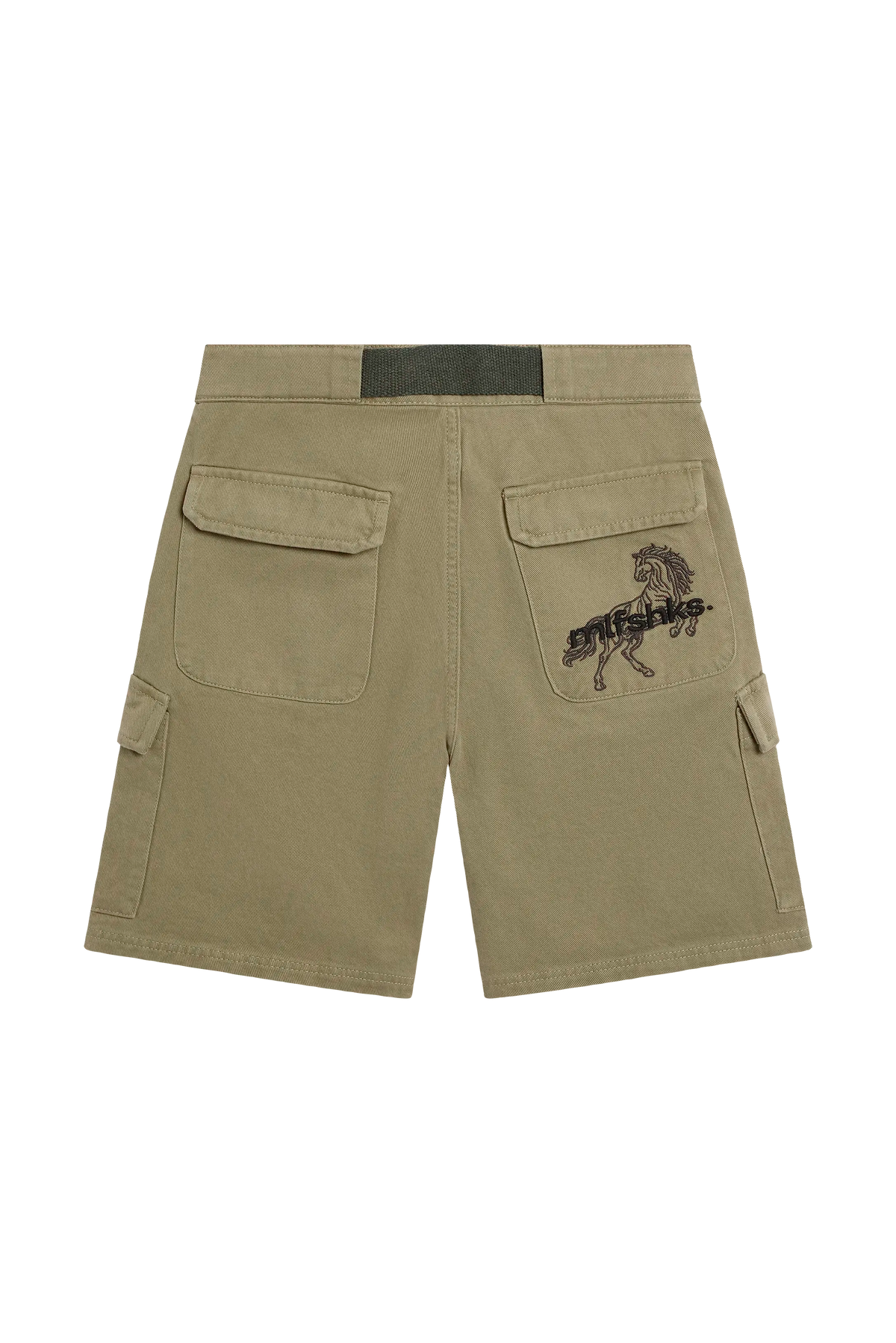 OLIVE CARGO SHORTS