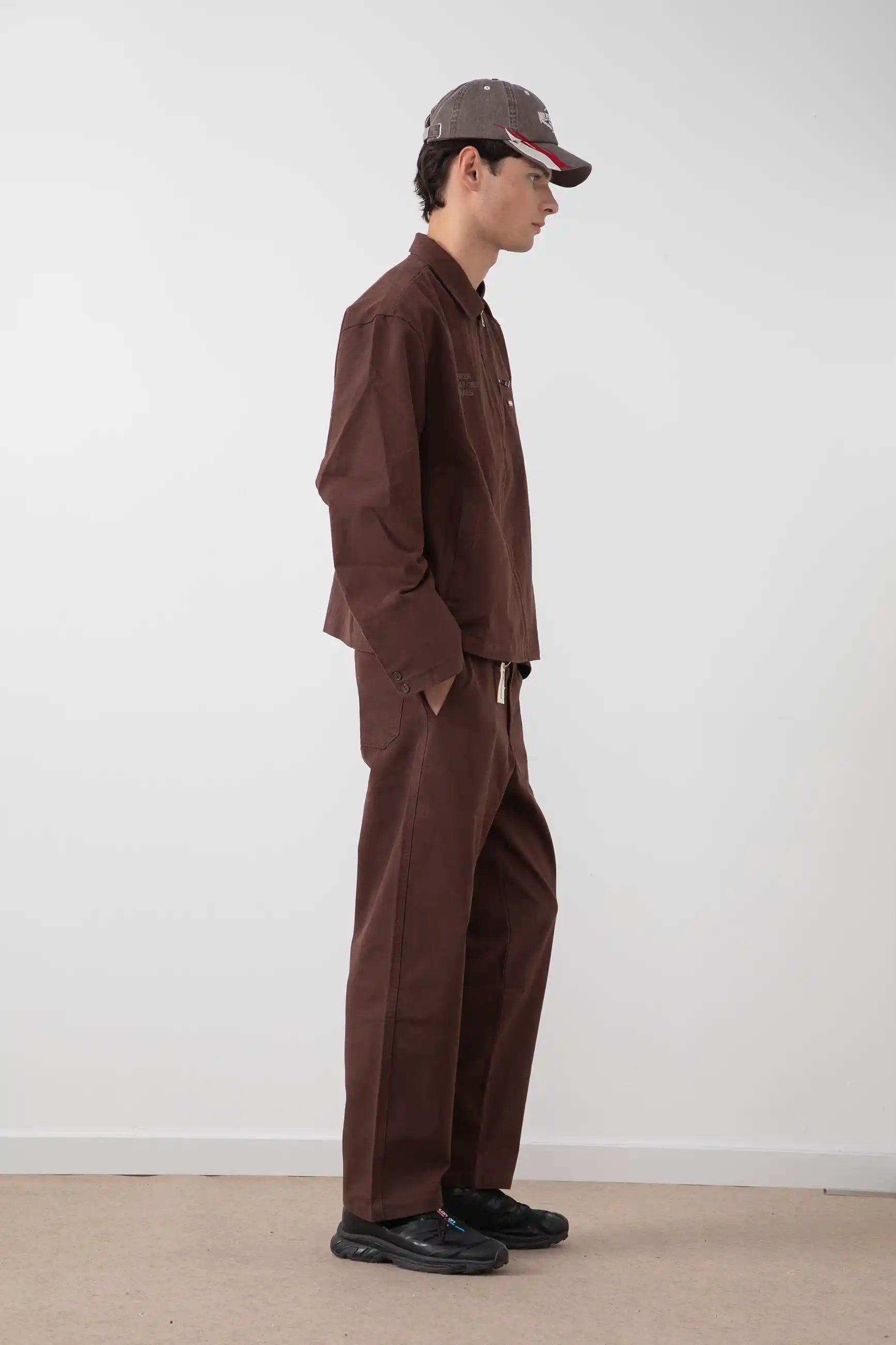 WORKER JACKET - BROWN