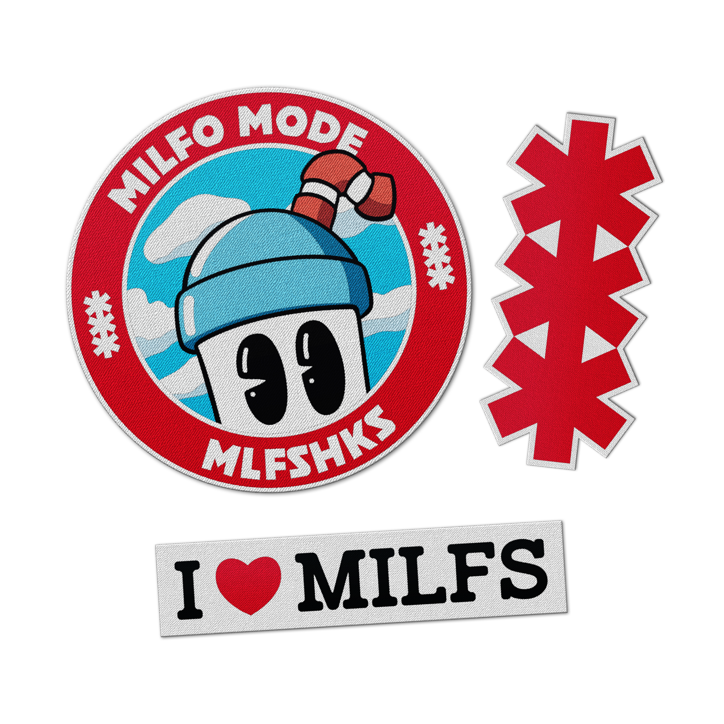 MLFSHKS PATCH (Pack 3 Parches Grandes)