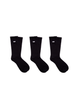 *** DAILY SOCKS (3 PACK) - BLACK