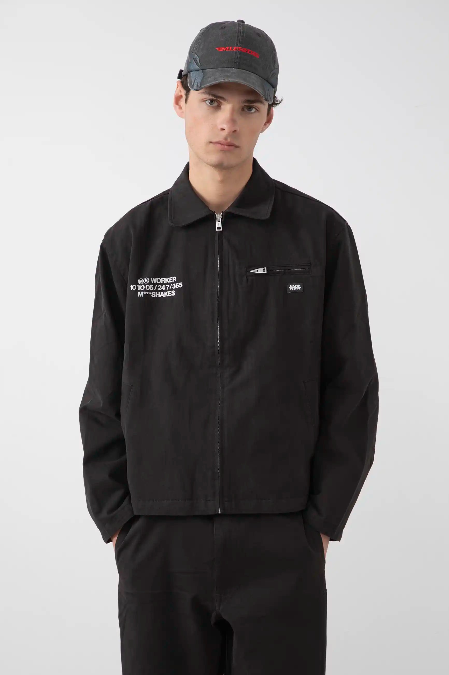 WORKER JACKET - BLACK